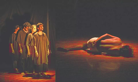 Stills from the previous performance