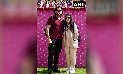 MS Dhoni, Sakshi (ANI)
