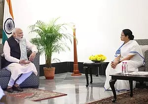 West Bengal Chief Minister Mamata Banerjee met Prime Minister Narendra Modi