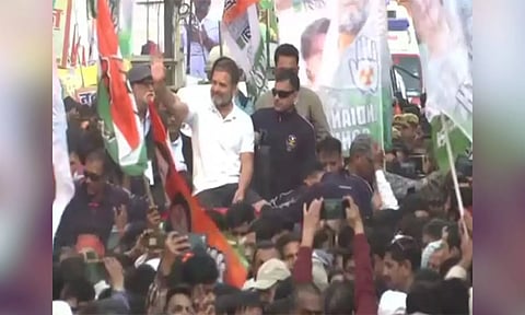 Rahul Gandhi during his yatra