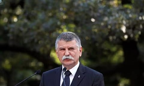 Hungarian parliament speaker Laszlo Kover