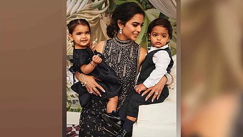 Isha Ambani with her kids (Image: Instagram)