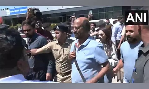 Rajinikanth with daughter Aishwaryaa