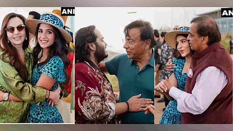 Nita Ambani, Radhika Merchant, Anant Ambani, Mukesh Ambani (Image: ANI)