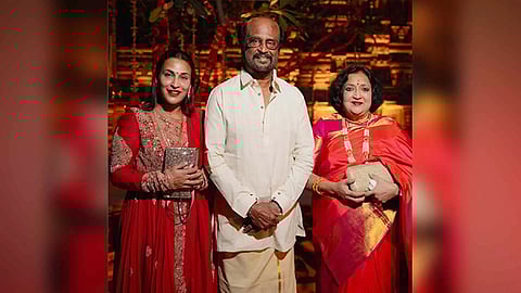 Rajinikanth with family (ANI)