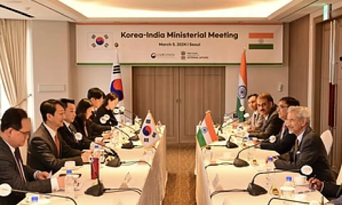 10th Joint Commission Meeting between South Korea and India (IANS)