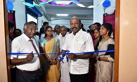 Ma Subramanian opens new facilities at Tiruvarur Govt Medical College on Tuesday