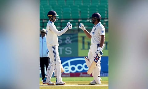 Shubhman Gill and Rohit Sharma. PTI