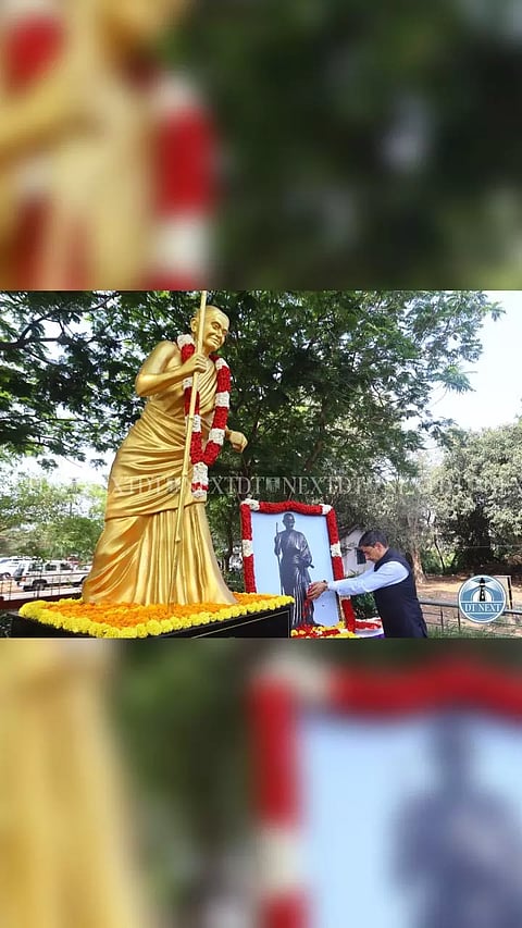 TN Governor RN Ravi paid his respect to late poet Avvaiyar's statue at Rajbhavan