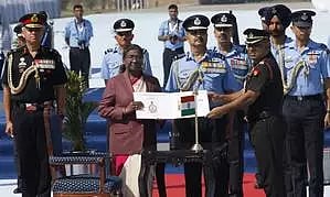 President Droupadi Murmu awarded the President’s Standard and Colours to four Indian Air Force units