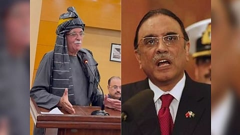 Presidential candidates Mahmood Khan Achakzai, Asif Ali Zardari (ANI)