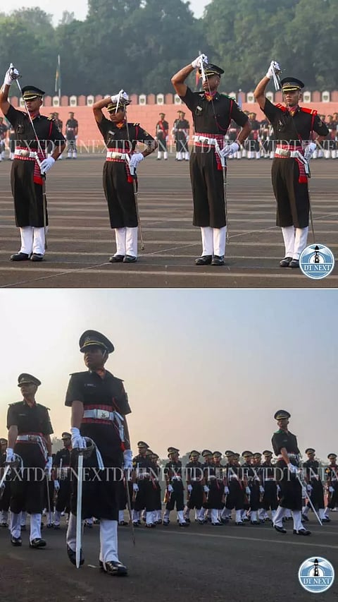 The Passing Out Parade event signifies the completion of intensive training for cadets.