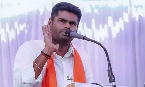 State BJP president K Annamalai