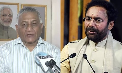 Union Ministers VK Singh and G Kishan Reddy (ANI)