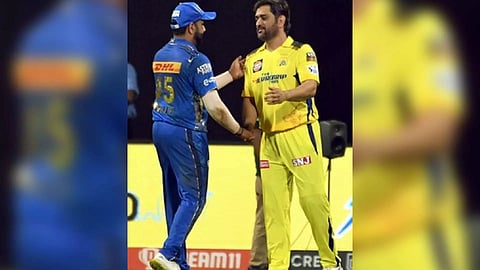 &nbsp;Rohit Sharma , MS Dhoni (IANS)