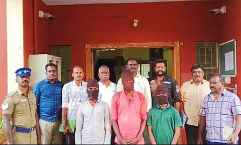 Three-member gang held for robbing elderly couple at knife point in Tirupur