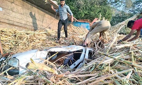 Rescue efforts under way following the mishap