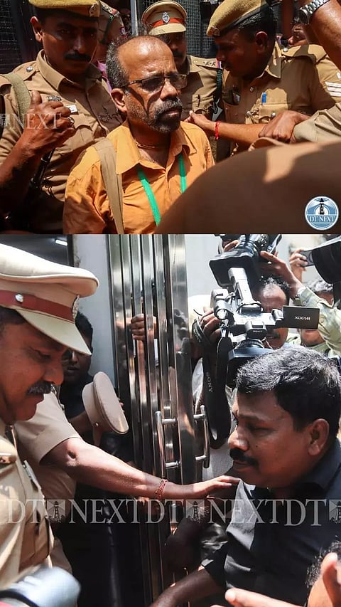Rajiv Gandhi case convicts Sriharan aka Murugan , Robert Payas, Jayakumar visit the Sri Lankan Deputy High Commission today to seek their all country passports.
