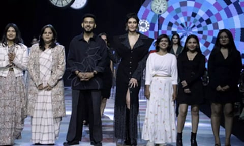 LFW x FDCI: Showstopper Karishma Tanna walks the ramp for budding designers