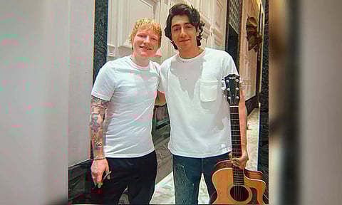 Ahaan Panday, Ed Sheeran (Instagram)