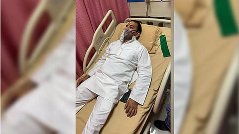 RJD’s Tej Pratap Yadav admitted to the hospital in Patna with the complaint of chest pain (Photo/ANI)
