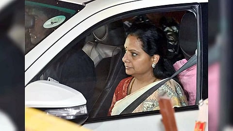 BRS MLC K Kavitha (Photo/ANI)