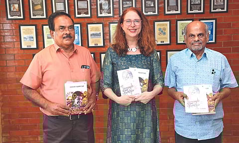 Sivakumar and Bernard Chandra with Anne Seshadri