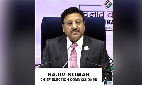 Chief Election Commissioner Rajiv Kumar.