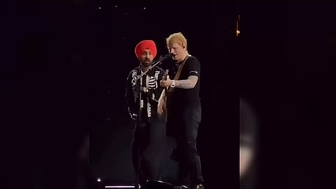 Ed Sheeran, Diljit Dosanjh (Image: X)