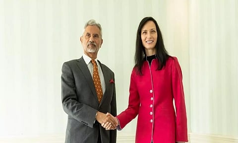 EAM Jaishankar with Bulgarian counterpart, Mariya Gabriel
