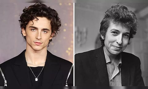 Timothee chalamet and Bob Dylan