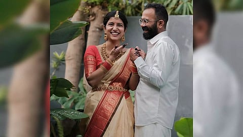 Actress Meetha Raghunath and her husband (Photo/Instagram)