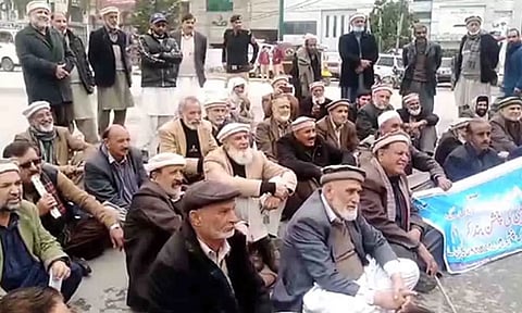Pensions protest in PoK (ANI)