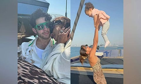 Priyanka Chopra, Nick Jonas, Malti Marie (Instagram)