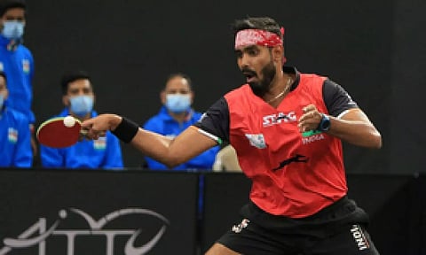 &nbsp;Achanta Sharath Kamal (IANS)