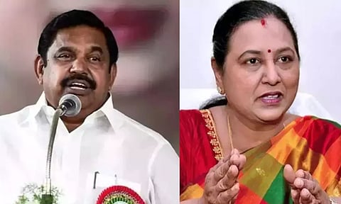 AIADMK general secretary Edappadi K Palaniswami; DMDK Gen Secy Premalatha Vijayakanth
