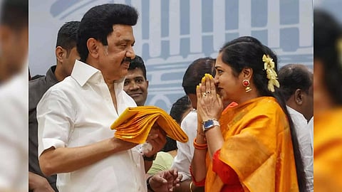 Stalin and Thamizhachi Thangapandian (Photo/PTI)