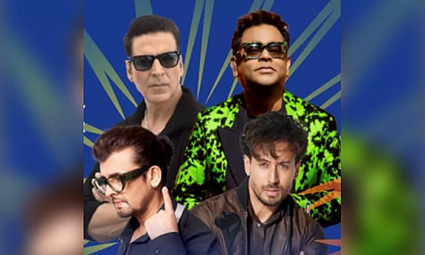 Akshay Kumar, AR Rahman, Sonu Nigam, Tiger Shroff (IPL/X)