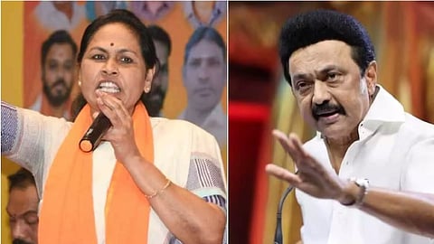 Union minister and BJP leader Shobha Karandlaje; MK Stalin