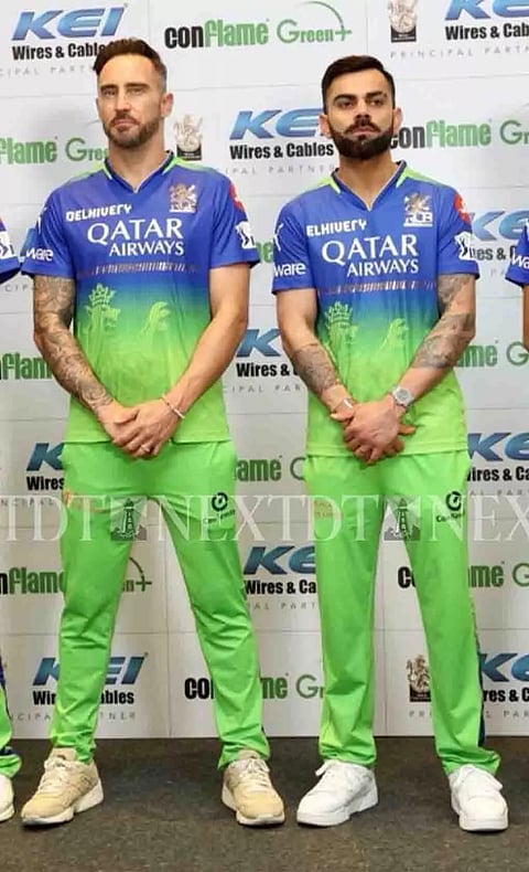 Royal Challengers Bengaluru unveils new Green Jersey in Chennai