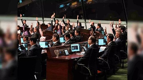 The second reading of Safeguarding National Security Bill, in Hong Kong (Image: Reuters)