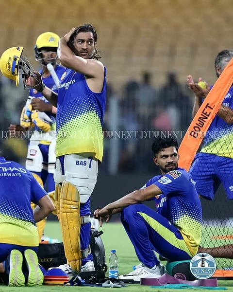 'Chennai Super Kings' gear up in a practice session ahead of IPL2024 !
