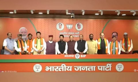 Six Congress rebel MLAs join BJP (X/BJP)