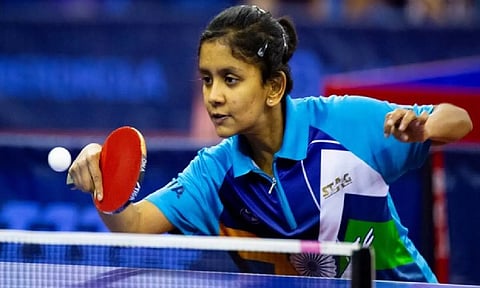India table-tennis player Sreeja Akula (TTFI)