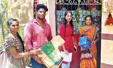 During the sparrow nest donation