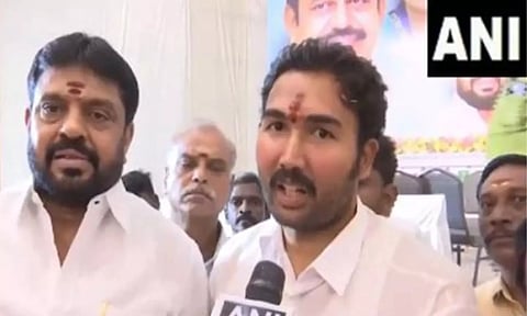 J Jayavardhan, AIADMK candidate from South Chennai Lok Sabha seat. Image Credit: ANI