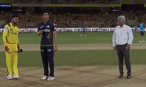 Visuals from the toss (Screengrab)