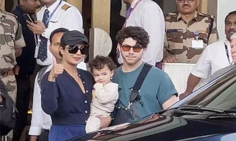 Priyanka Chopra, Nick Jonas, Malti Marie (ANI)