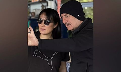 Anupam Kher with Keiko Nakahara (ANI)