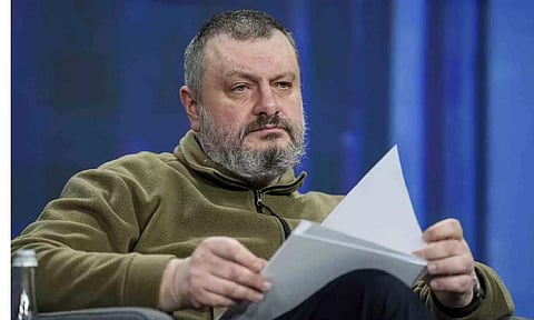 Oleksandr Lytvynenko attends a forum in Ukraine (AP)